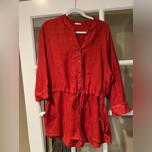 Free People Burnt Orange Romper